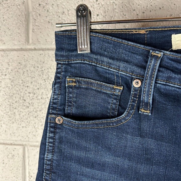 Madewell Womens Size 25 10" High-Rise Skinny Jeans Dark Wash Denim Stretch - Picture 6 of 9